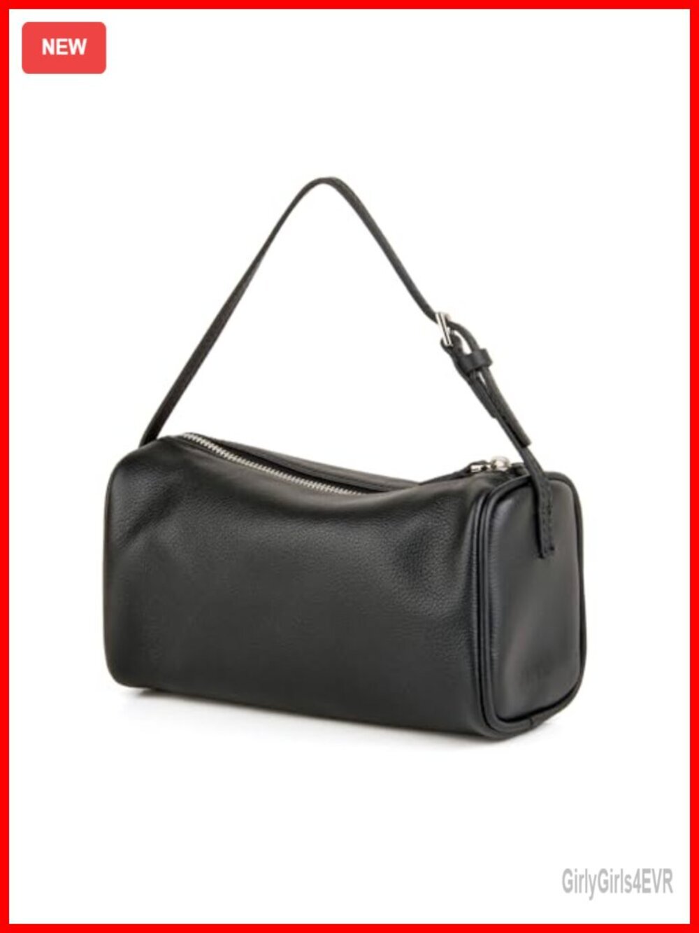 Premium Full-Grained Leather Crossbody Hobo Bag with Adjustable Strap
